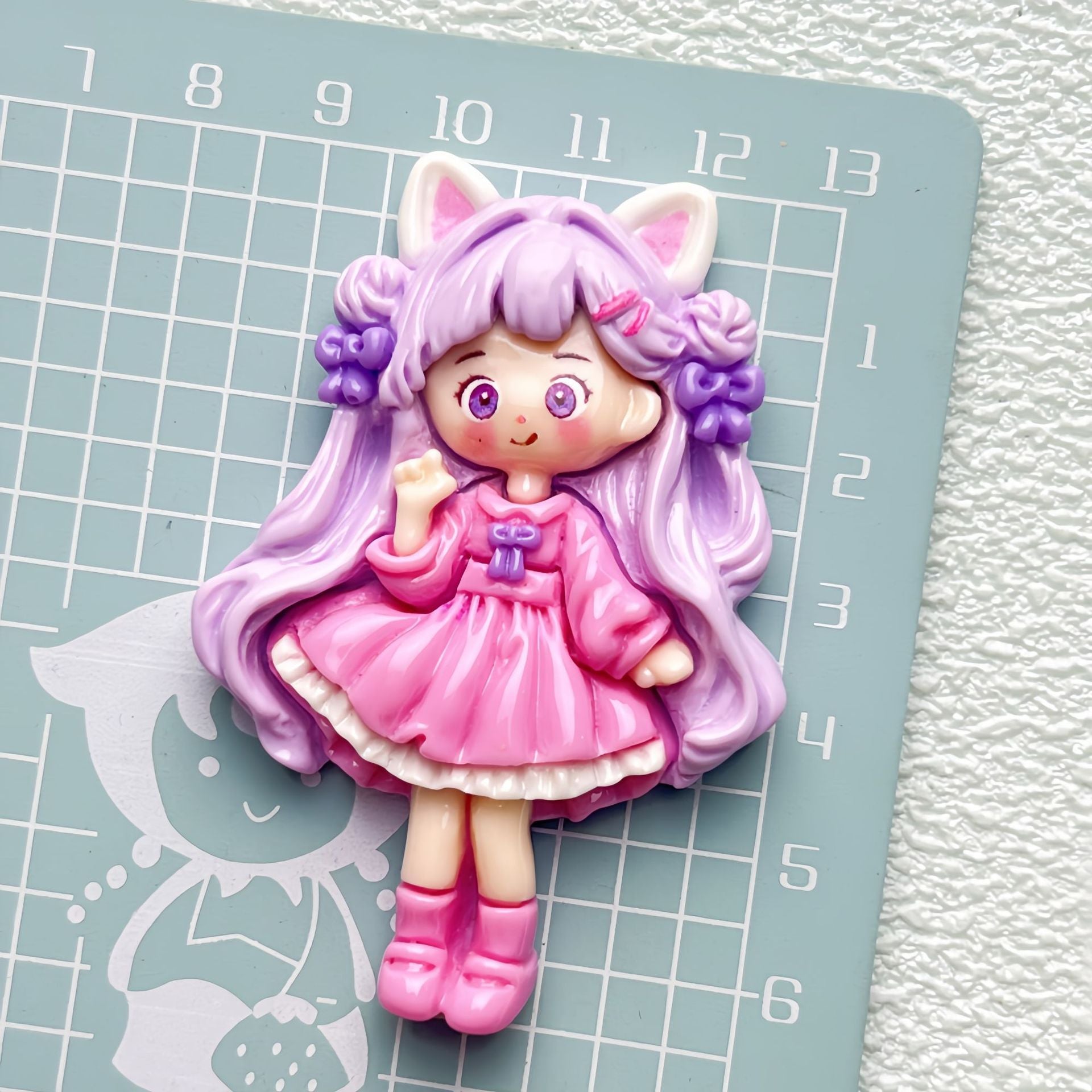 DIY Cosplay Pretty Girl Charms Accessories – Customizable Phone Case, Hairpin, Fridge Magnet & Keychain Set