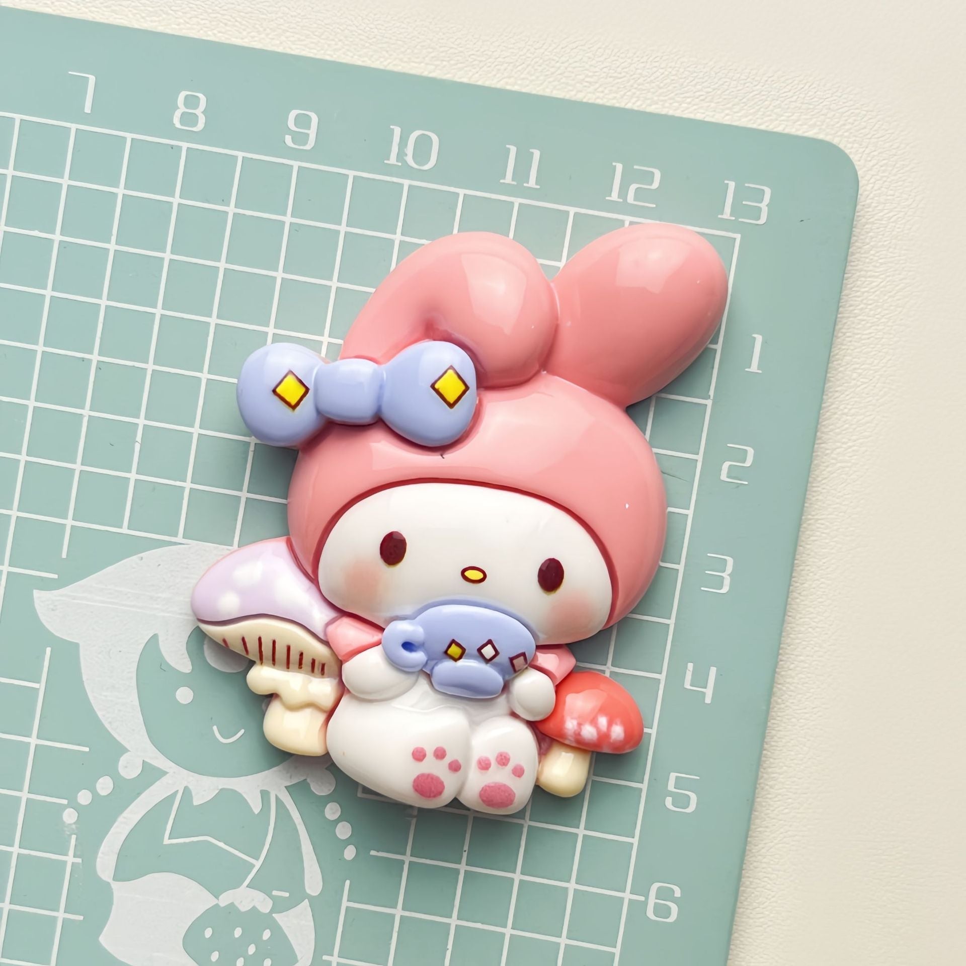 DIY Playing Cards Sanrio Charms Accessories – Customizable Phone Case, Hairpin, Fridge Magnet & Keychain Set