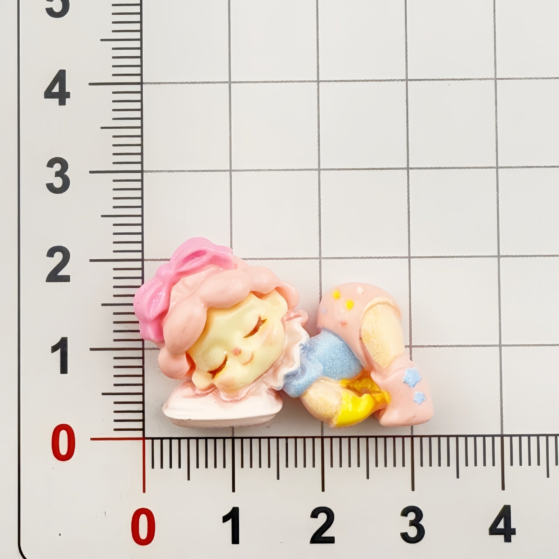 DIY Cartoon Girl In Costume Sleeping With Eyes Closed Charms Accessories – Customizable Phone Case, Hairpin, Fridge Magnet & Keychain Set