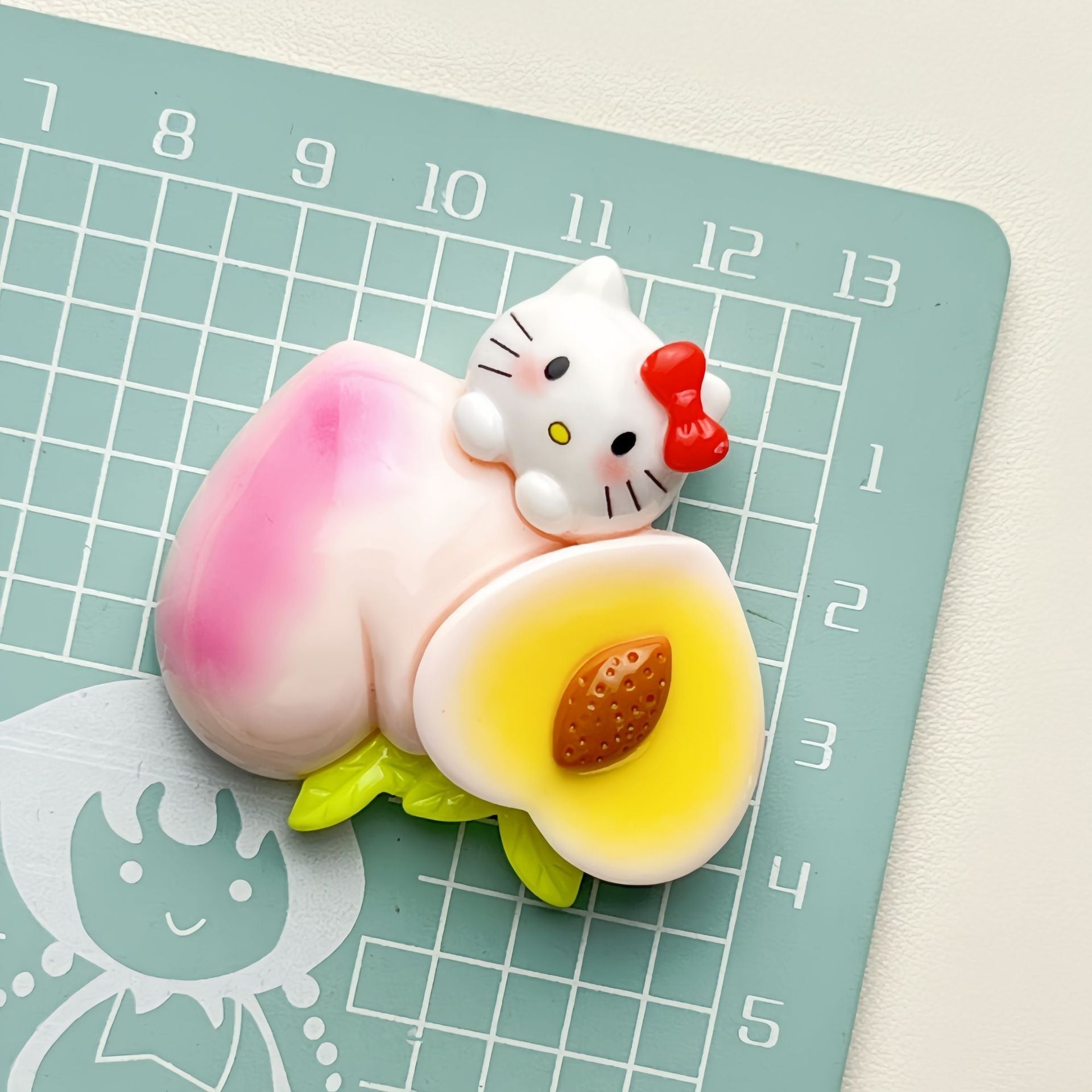 DIY Fruit Sanrio Cartoon Charms Accessories – Customizable Phone Case, Hairpin, Fridge Magnet & Keychain Set
