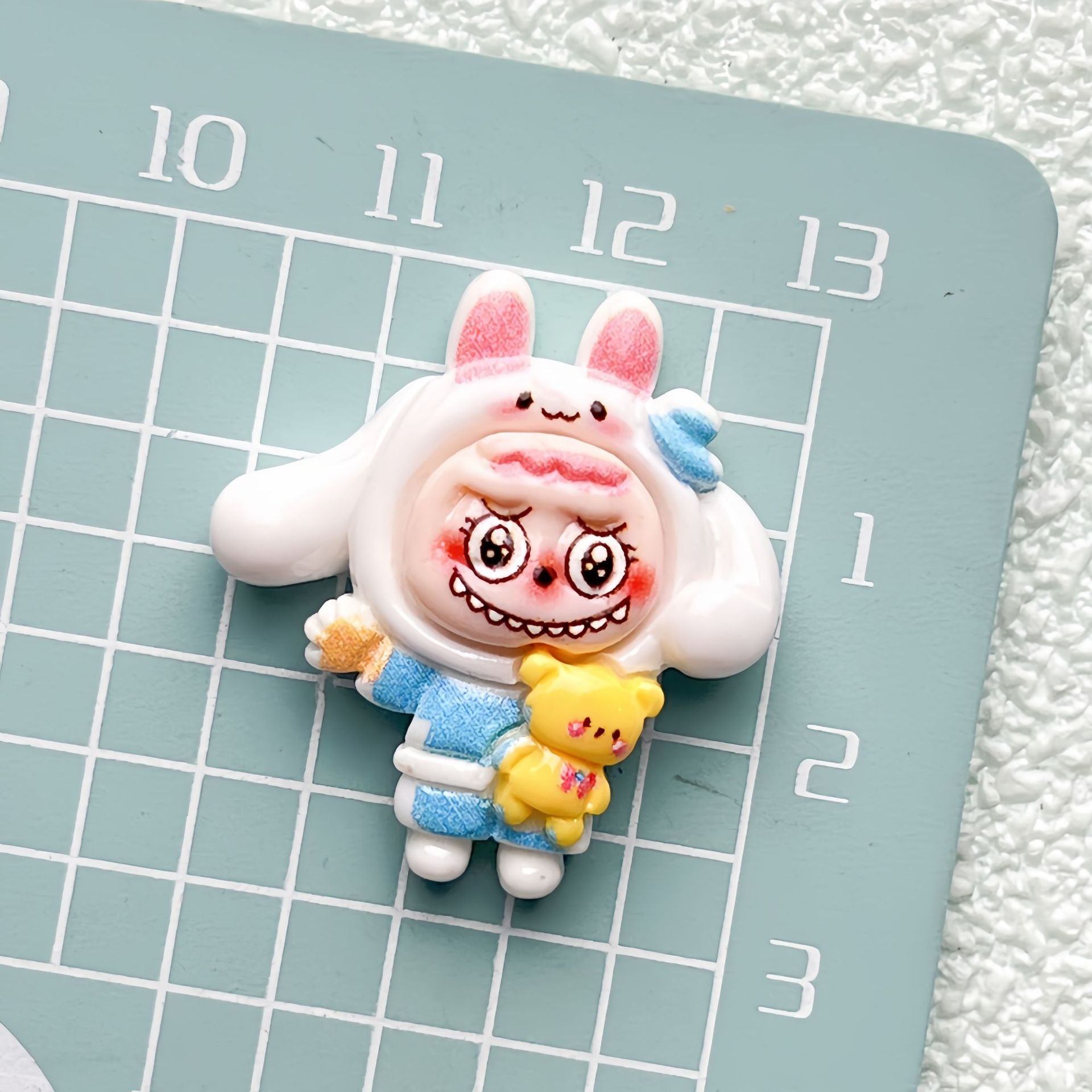 DIY Cartoon Funny Dress-Up Charms Accessories – Customizable Phone Case, Hairpin, Fridge Magnet & Keychain Set