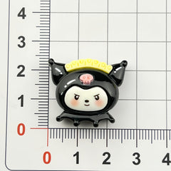 DIY Fat Head Little Ou Charms Accessories – Customizable Phone Case, Hairpin, Fridge Magnet & Keychain Set