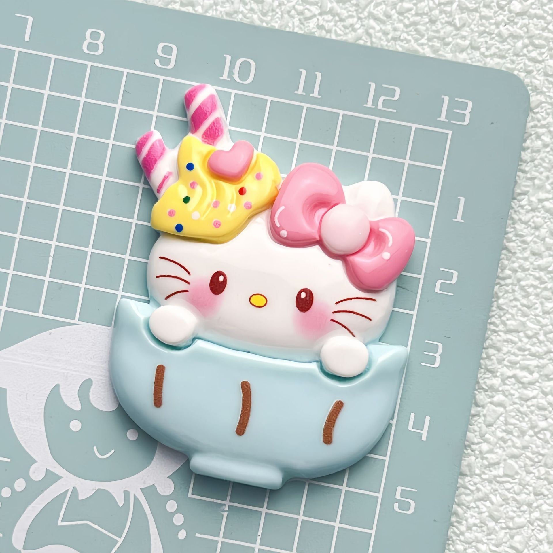 DIY Large cone Sanrio Charms Accessories – Customizable Phone Case, Hairpin, Fridge Magnet & Keychain Set