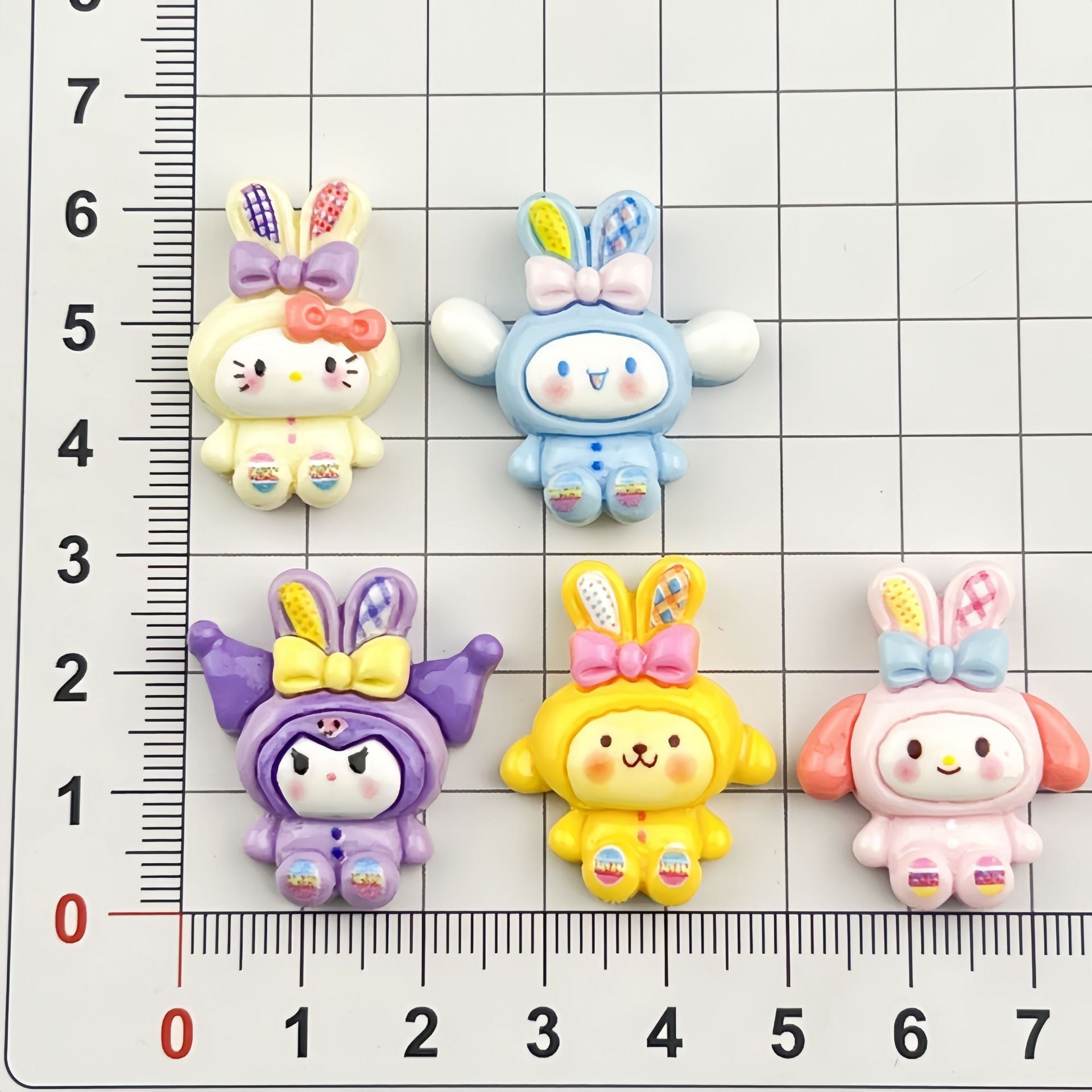 DIY  Sanrio Charms Accessories – Customizable Phone Case, Hairpin, Fridge Magnet & Keychain Set
