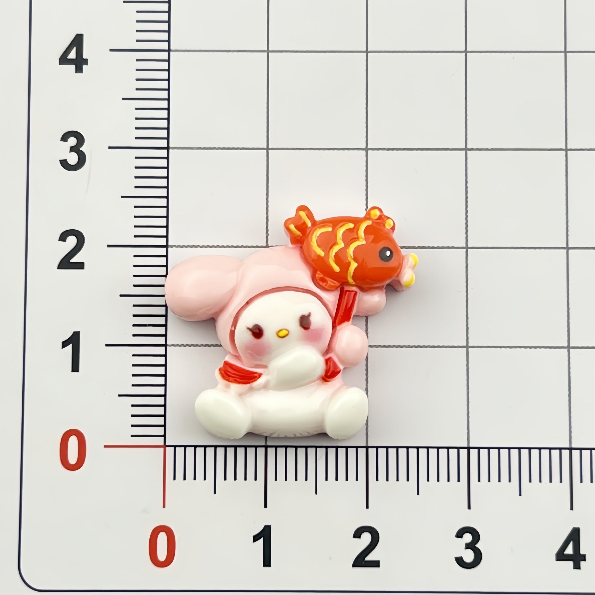 DIY New Year Cartoon Little Ou Charms Accessories – Customizable Phone Case, Hairpin, Fridge Magnet & Keychain Set