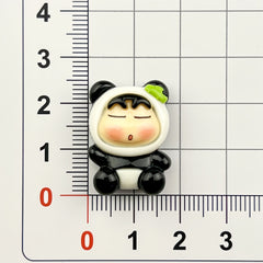 DIY Crossdressing Shin-chan Charms Accessories – Customizable Phone Case, Hairpin, Fridge Magnet & Keychain Set