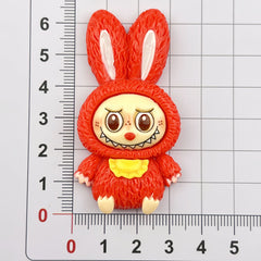 DIY Rabbit Ear Hat Charms Accessories – Customizable Phone Case, Hairpin, Fridge Magnet & Keychain Set