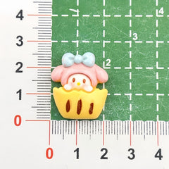 DIY Food Play Little Seagull Charms Accessories – Customizable Phone Case, Hairpin, Fridge Magnet & Keychain Set