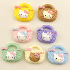 DIY KT Cat Bag Charms Accessories – Customizable Phone Case, Hairpin, Fridge Magnet & Keychain Set