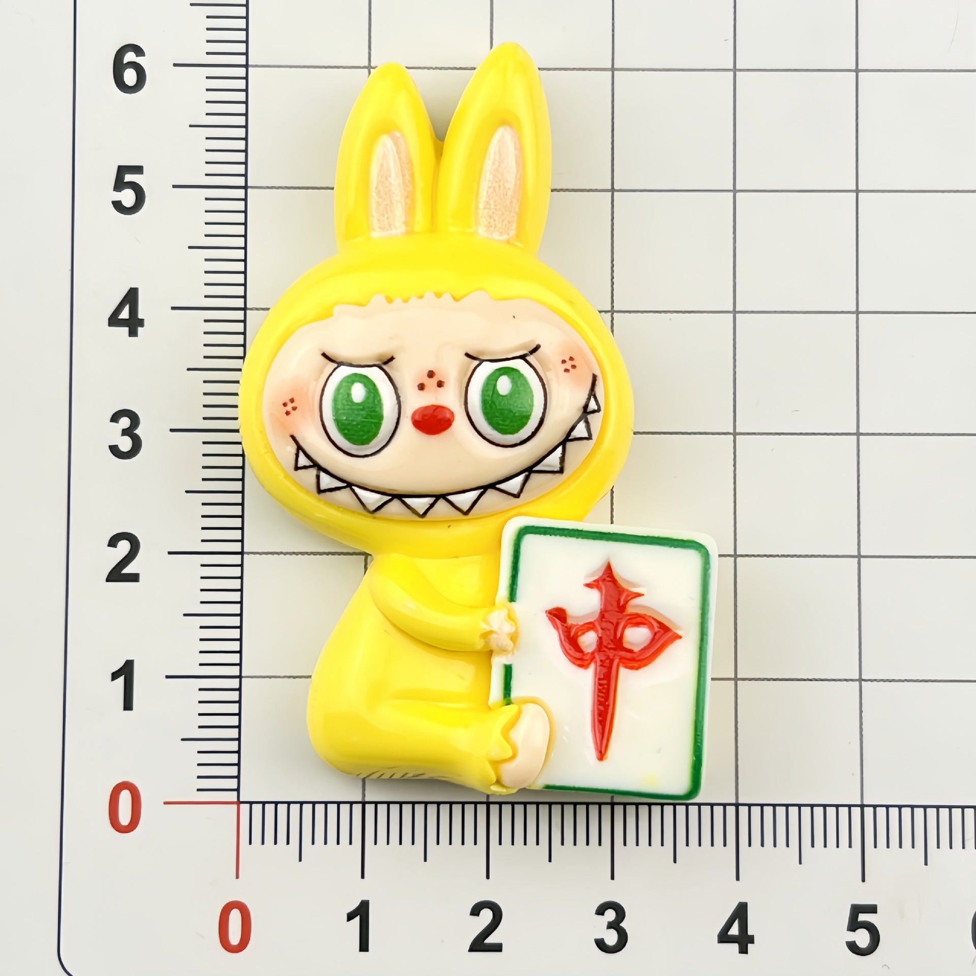 DIY  New Cartoon Mahjong Doll  Charms Accessories – Customizable Phone Case, Hairpin, Fridge Magnet & Keychain Set