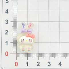 DIY Luminous Rabbit Charms Accessories – Customizable Phone Case, Hairpin, Fridge Magnet & Keychain Set