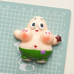 DIY  Big Star Cartoon Charms Accessories – Customizable Phone Case, Hairpin, Fridge Magnet & Keychain Set