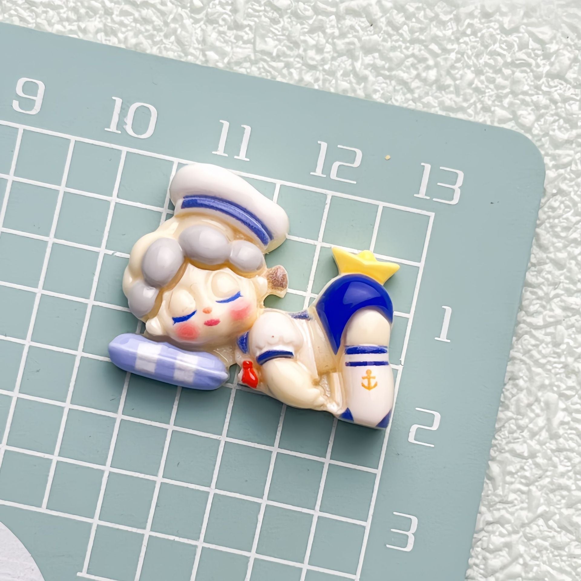 DIY Sleeping Mermaid Charms Accessories – Customizable Phone Case, Hairpin, Fridge Magnet & Keychain Set