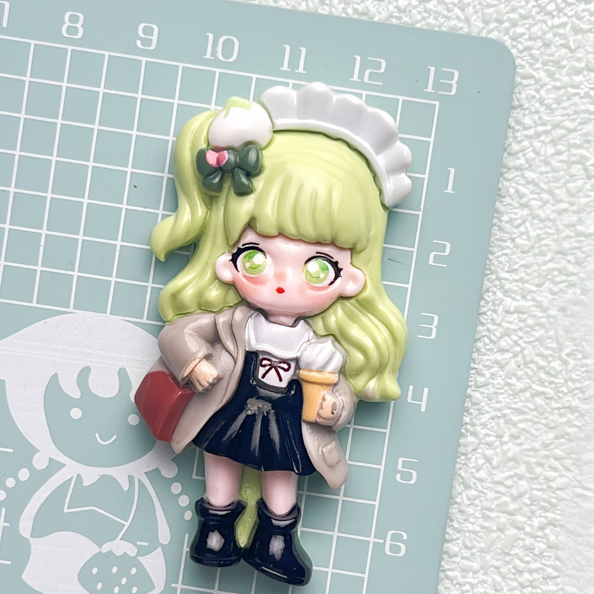 DIY Costume9Girl Charms Accessories – Customizable Phone Case, Hairpin, Fridge Magnet & Keychain Set