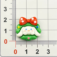 DIY Christmas Sanrio Cartoon Charms Accessories – Customizable Phone Case, Hairpin, Fridge Magnet & Keychain Set