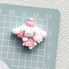 DIY  Heart Angel Sanrio Charms Accessories – Customizable Phone Case, Hairpin, Fridge Magnet & Keychain Set -