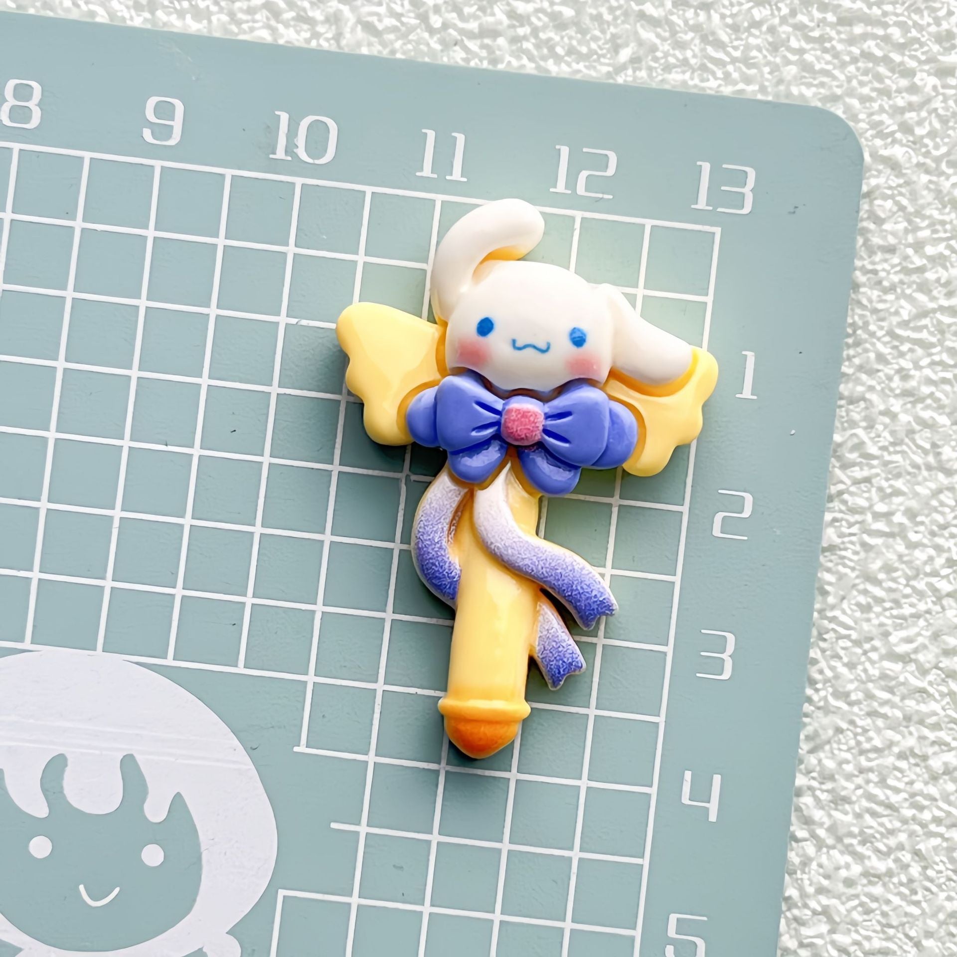 DIY Cartoon Glossy Fairy Wand Sanrio Charms Accessories – Customizable Phone Case, Hairpin, Fridge Magnet & Keychain Set