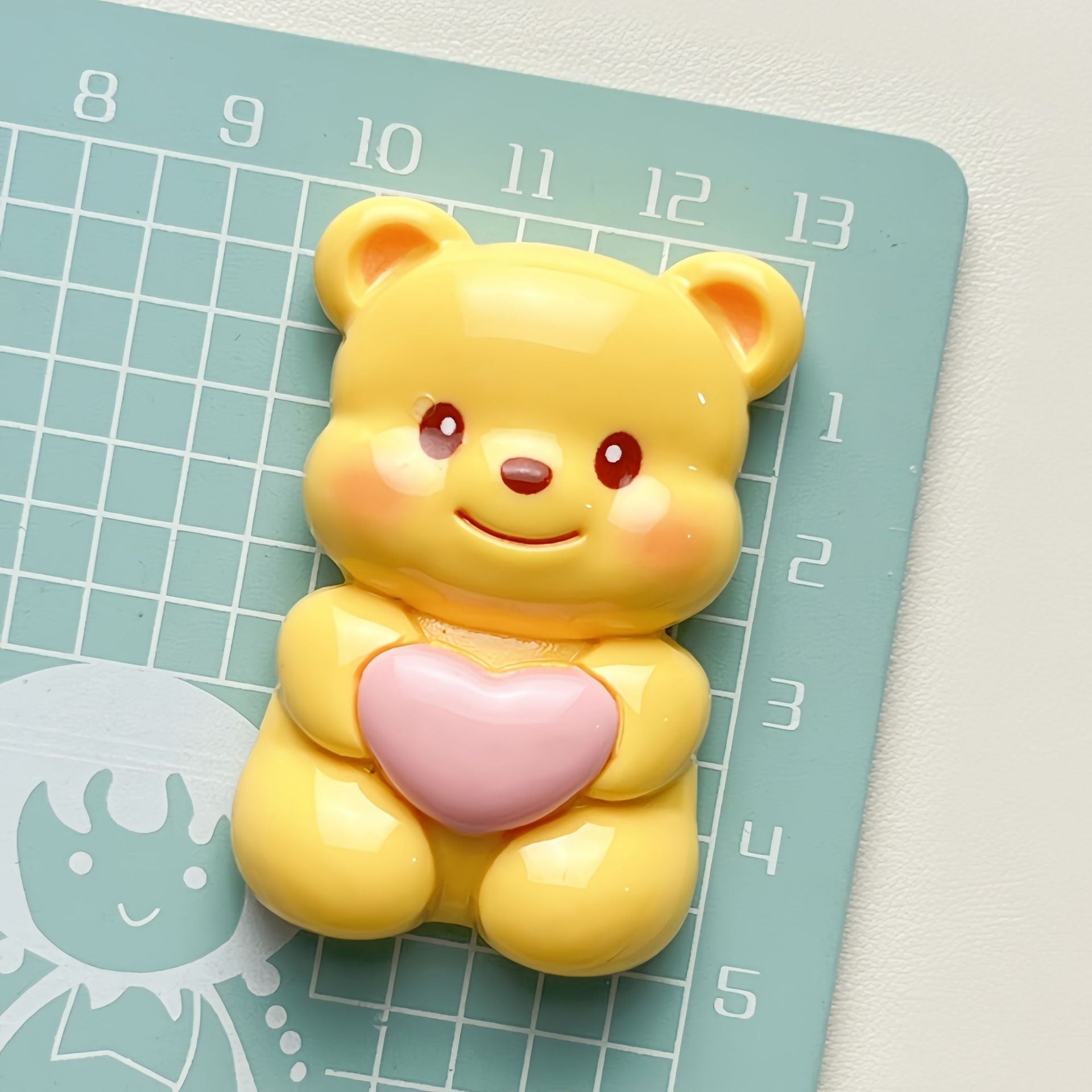 DIY Daka Heart Angel Bear Charms Accessories – Customizable Phone Case, Hairpin, Fridge Magnet & Keychain Set
