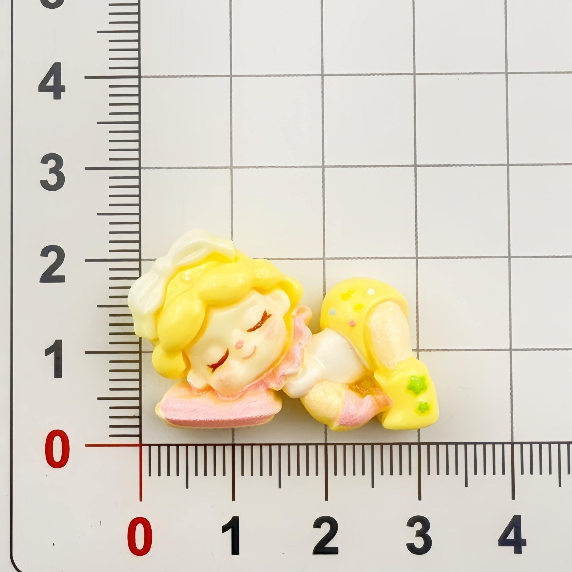 DIY Cartoon Girl In Costume Sleeping With Eyes Closed Charms Accessories – Customizable Phone Case, Hairpin, Fridge Magnet & Keychain Set