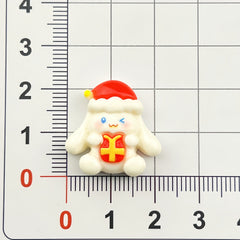 DIY Christmas Sanrio Cartoon Charms Accessories – Customizable Phone Case, Hairpin, Fridge Magnet & Keychain Set
