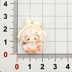 DIY  Princess Dress kt Cat  Charms Accessories – Customizable Phone Case, Hairpin, Fridge Magnet & Keychain Set