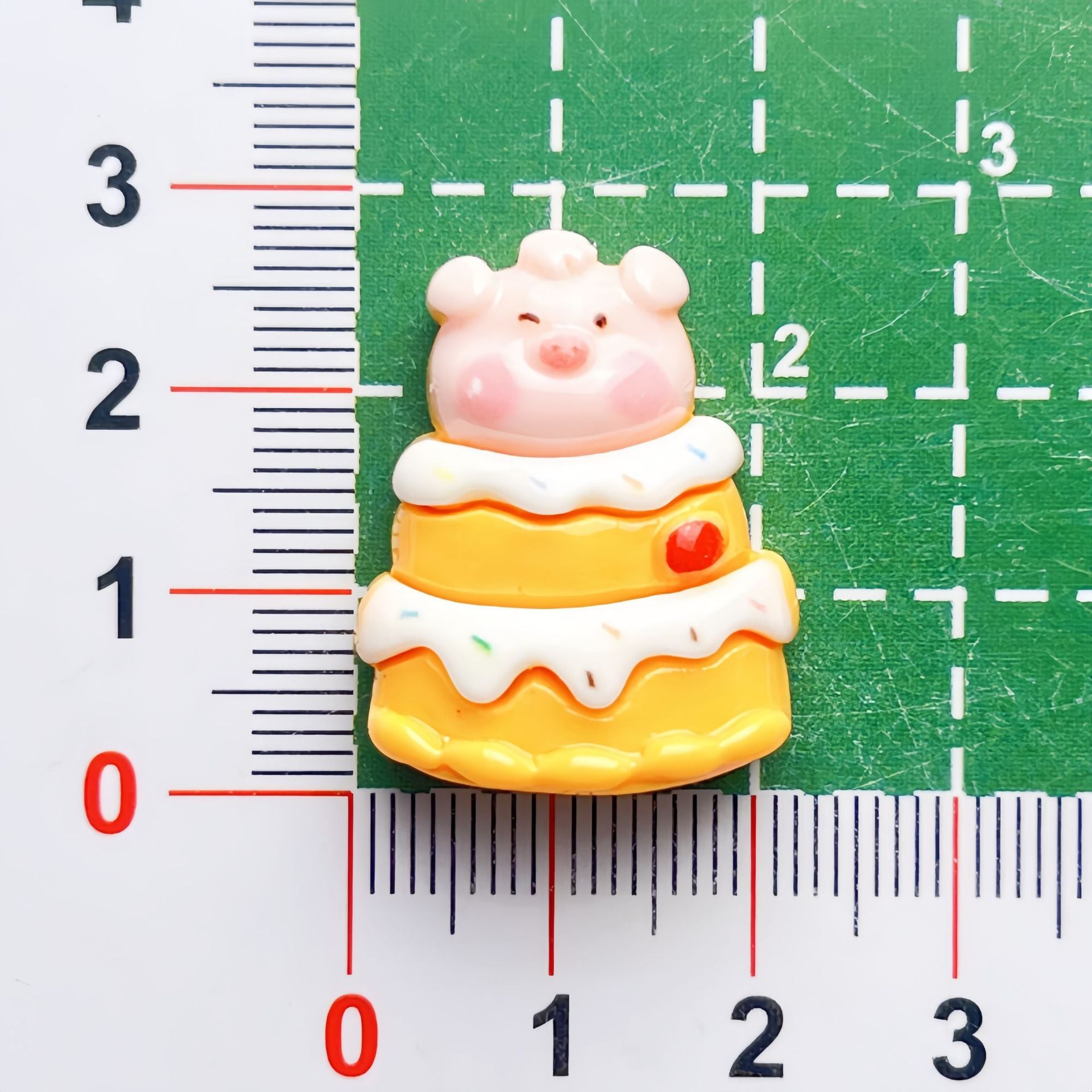 DIY Food Play Pink Sweet Dessert Pig Charms Accessories – Customizable Phone Case, Hairpin, Fridge Magnet & Keychain Set