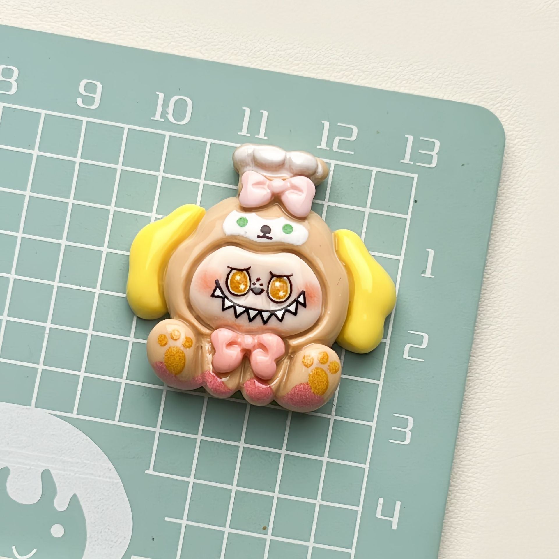 DIY Bear Bow Tie Charms Accessories – Customizable Phone Case, Hairpin, Fridge Magnet & Keychain Set
