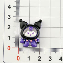 DIY Purple Rice Charms Accessories – Customizable Phone Case, Hairpin, Fridge Magnet & Keychain Set