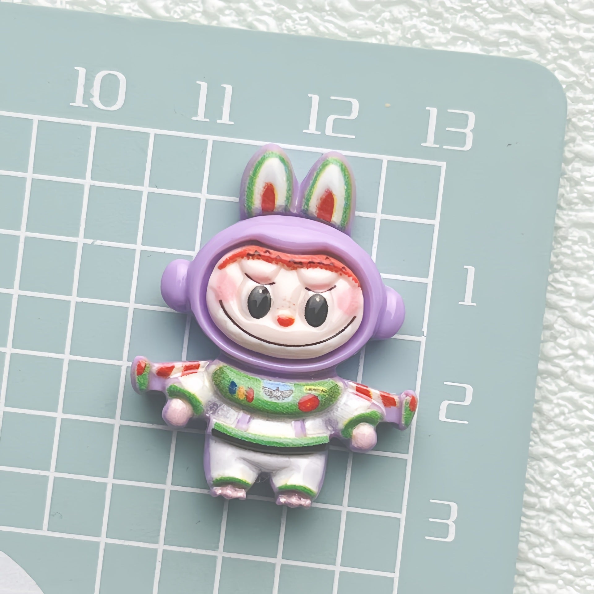 DIY Three-Eyed Red Bear Charms Accessories – Customizable Phone Case, Hairpin, Fridge Magnet & Keychain Set