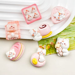 DIY  Bear Food Toy  Charms Accessories – Customizable Phone Case, Hairpin, Fridge Magnet & Keychain Set