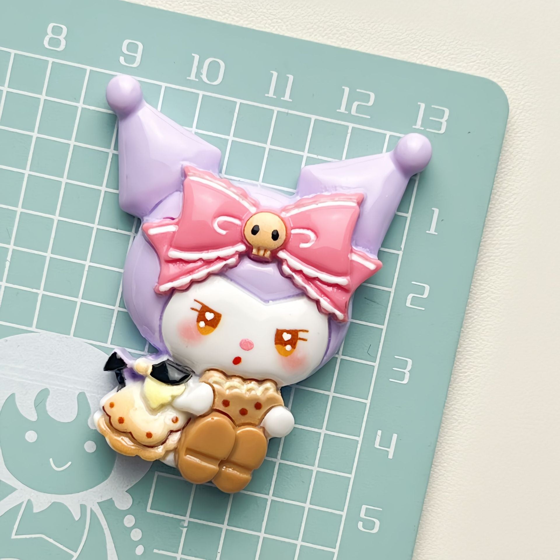 DIY Cute Cartoon Charms Accessories – Customizable Phone Case, Hairpin, Fridge Magnet & Keychain Set