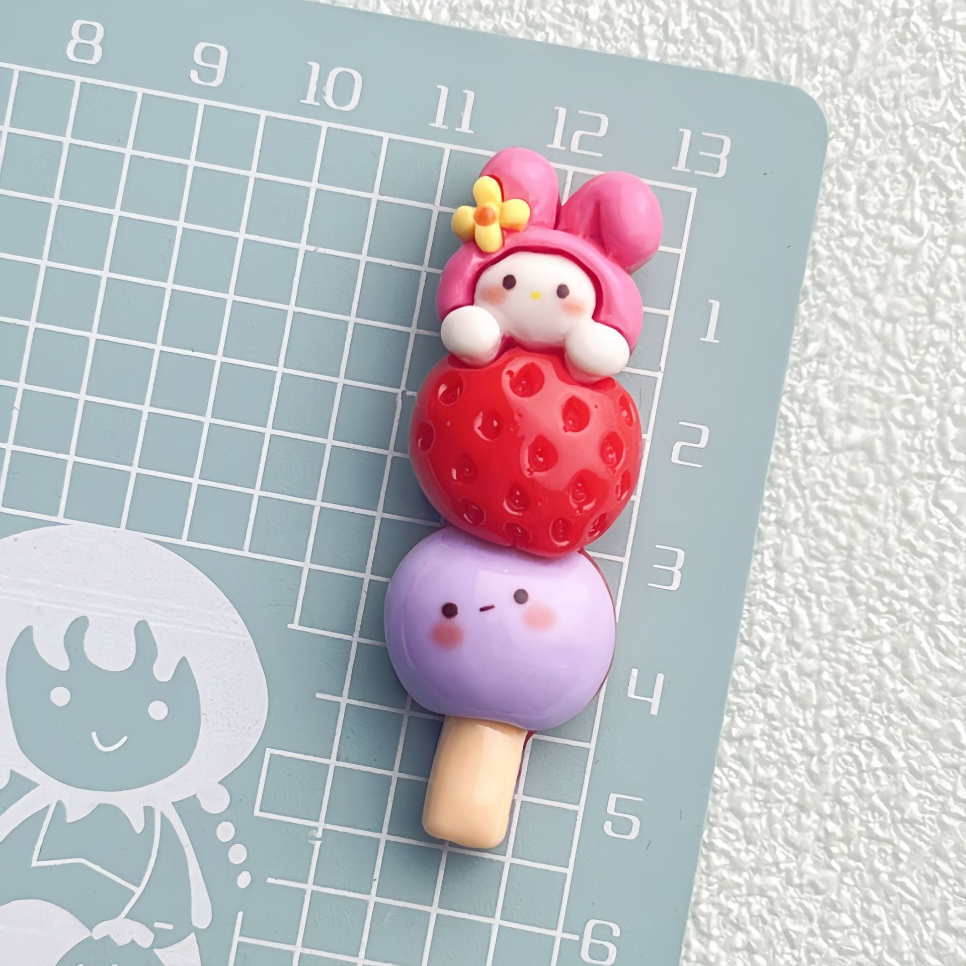 DIY Animal Candied Hawthorn Charms Accessories – Customizable Phone Case, Hairpin, Fridge Magnet & Keychain Set