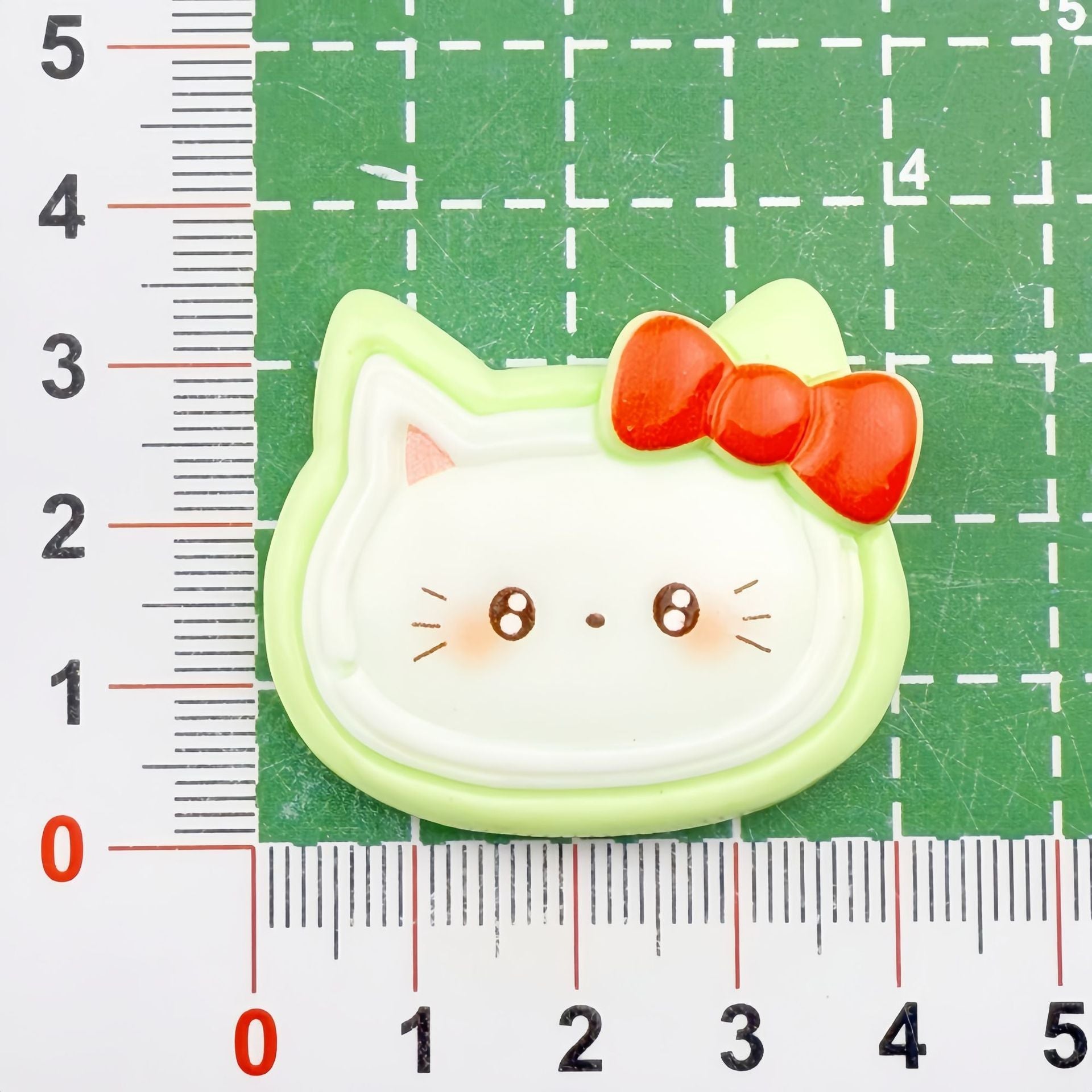 DIY multicolor bowknot kitten Charms Accessories – Customizable Phone Case, Hairpin, Fridge Magnet & Keychain Set