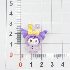 DIY Luminous Rabbit Charms Accessories – Customizable Phone Case, Hairpin, Fridge Magnet & Keychain Set