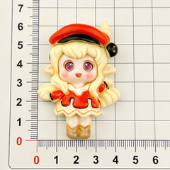 DIY Chubby Girl  Charms Accessories – Customizable Phone Case, Hairpin, Fridge Magnet & Keychain Set