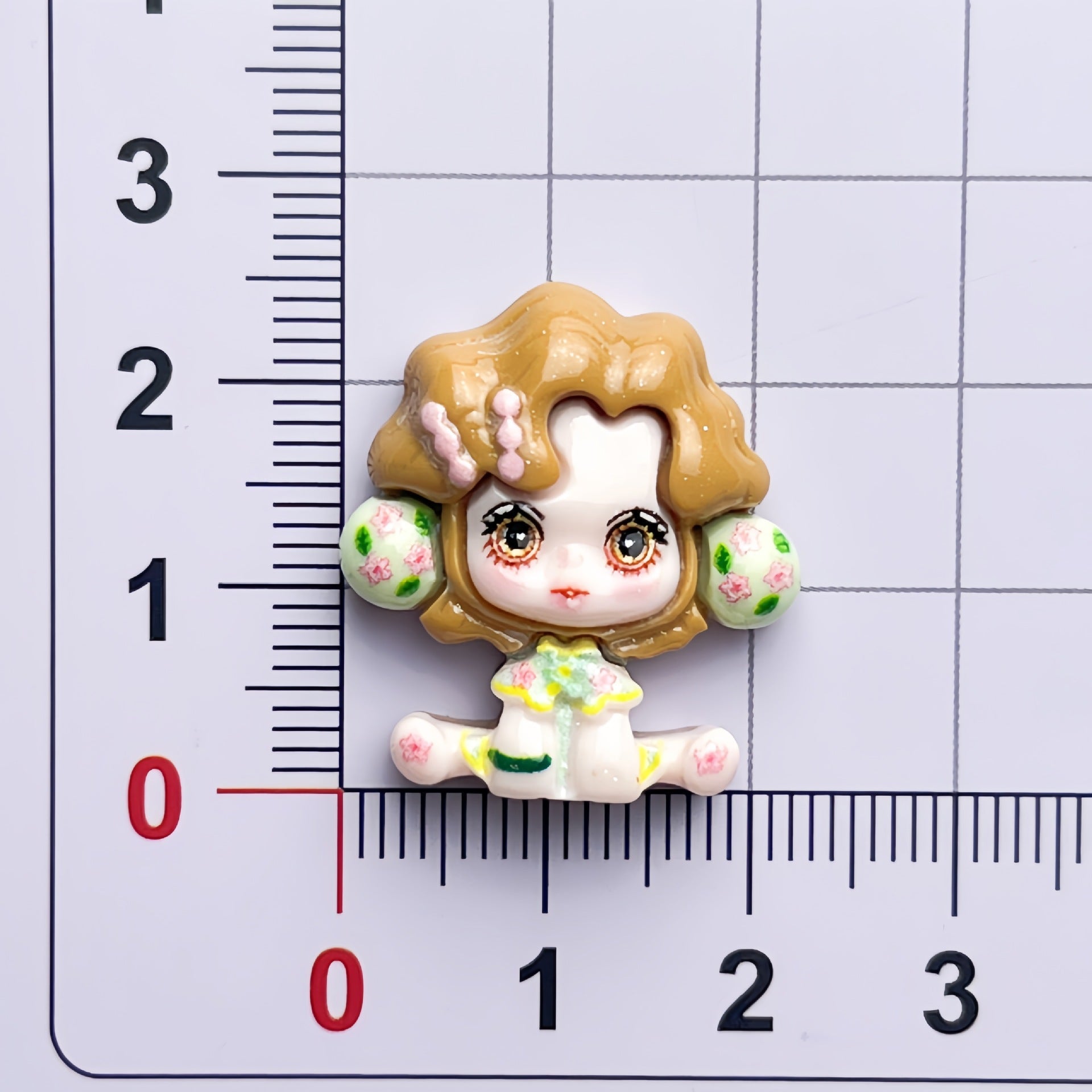 DIY ]Bubble Sitting Girl  Charms Accessories – Customizable Phone Case, Hairpin, Fridge Magnet & Keychain Set
