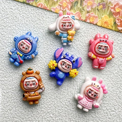 DIY Cartoon Funny Dress-Up Charms Accessories – Customizable Phone Case, Hairpin, Fridge Magnet & Keychain Set