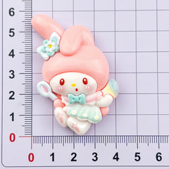 DIY Music Sanrio Charms Accessories – Customizable Phone Case, Hairpin, Fridge Magnet & Keychain Set