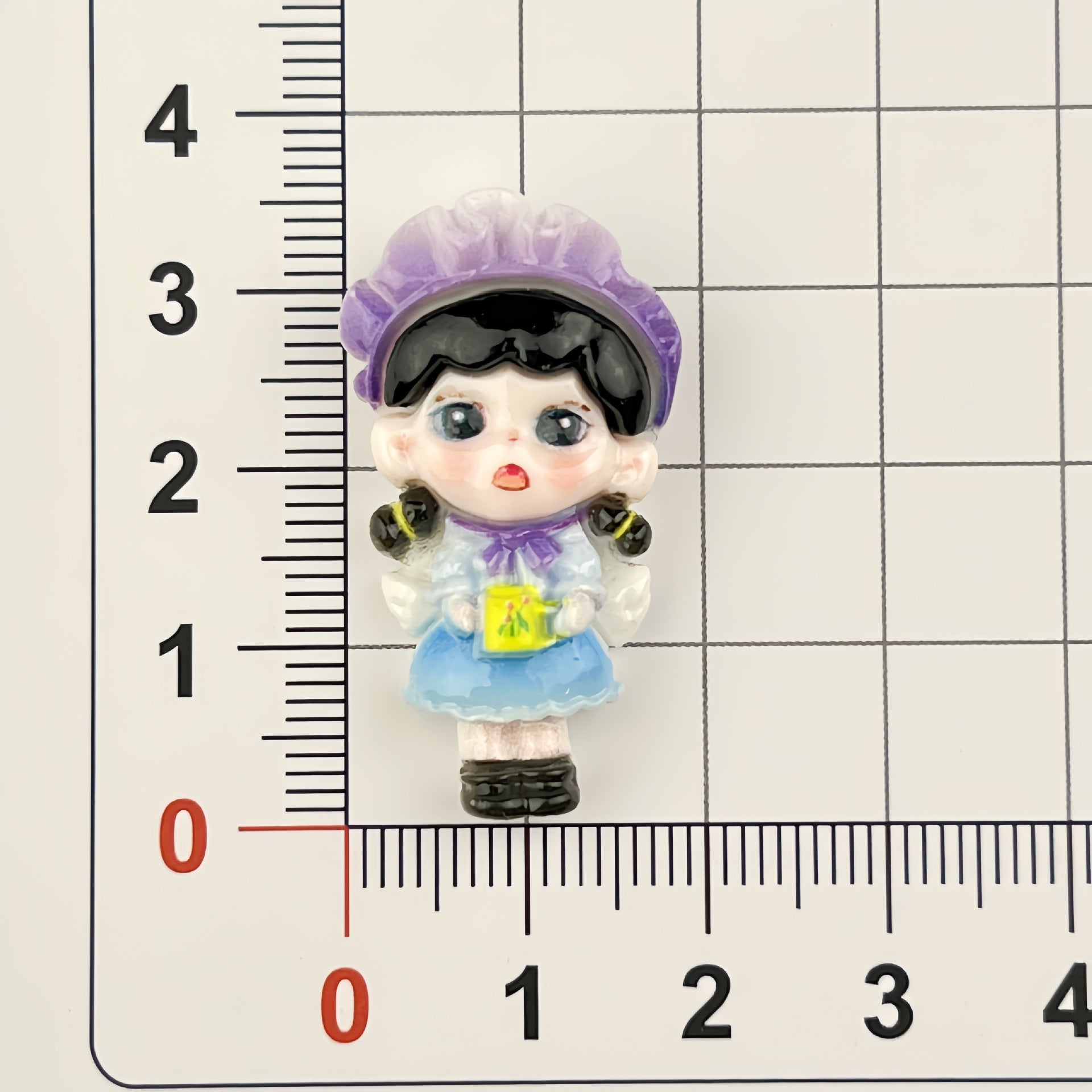 DIY Big-eyed Girl Charms Accessories – Customizable Phone Case, Hairpin, Fridge Magnet & Keychain Set