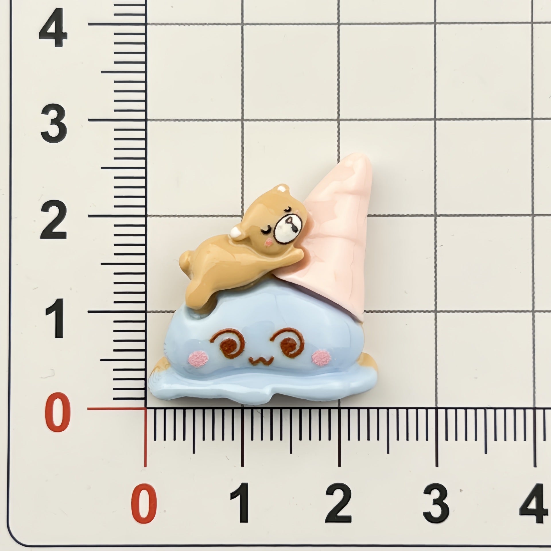 DIY Cartoon Bear Conch Charms Accessories – Customizable Phone Case, Hairpin, Fridge Magnet & Keychain Set