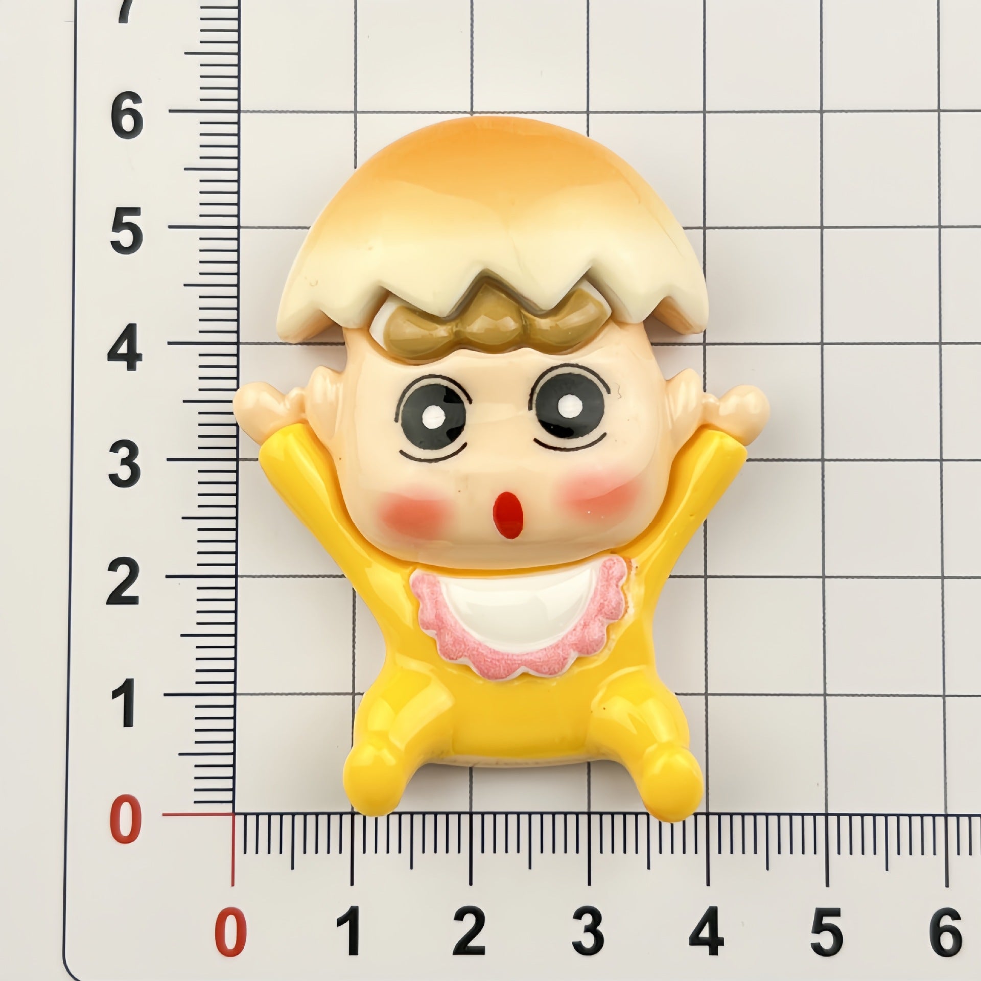 DIY Cone Shin-chan Charms Accessories – Customizable Phone Case, Hairpin, Fridge Magnet & Keychain Set