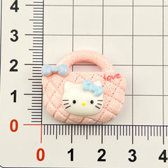 DIY KT Cat Bag Charms Accessories – Customizable Phone Case, Hairpin, Fridge Magnet & Keychain Set