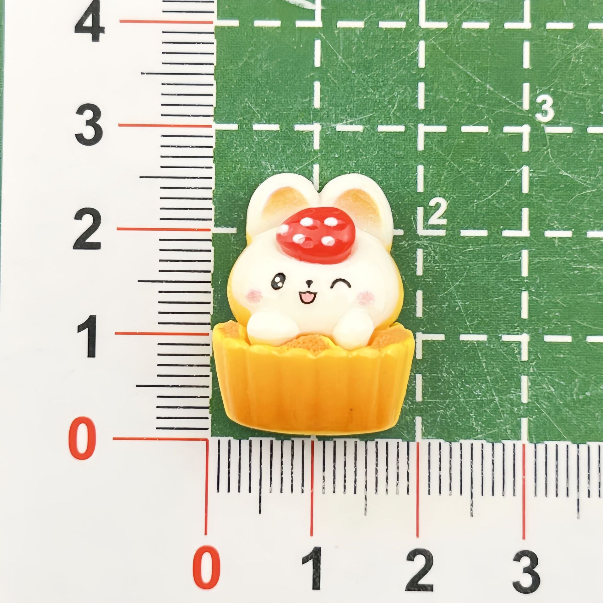 DIY Cute Food Play Cake Bunny Charms Accessories – Customizable Phone Case, Hairpin, Fridge Magnet & Keychain Set