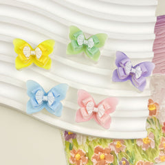 DIY Glossy Colorful Bow Charms Accessories – Customizable Phone Case, Hairpin, Fridge Magnet & Keychain Set
