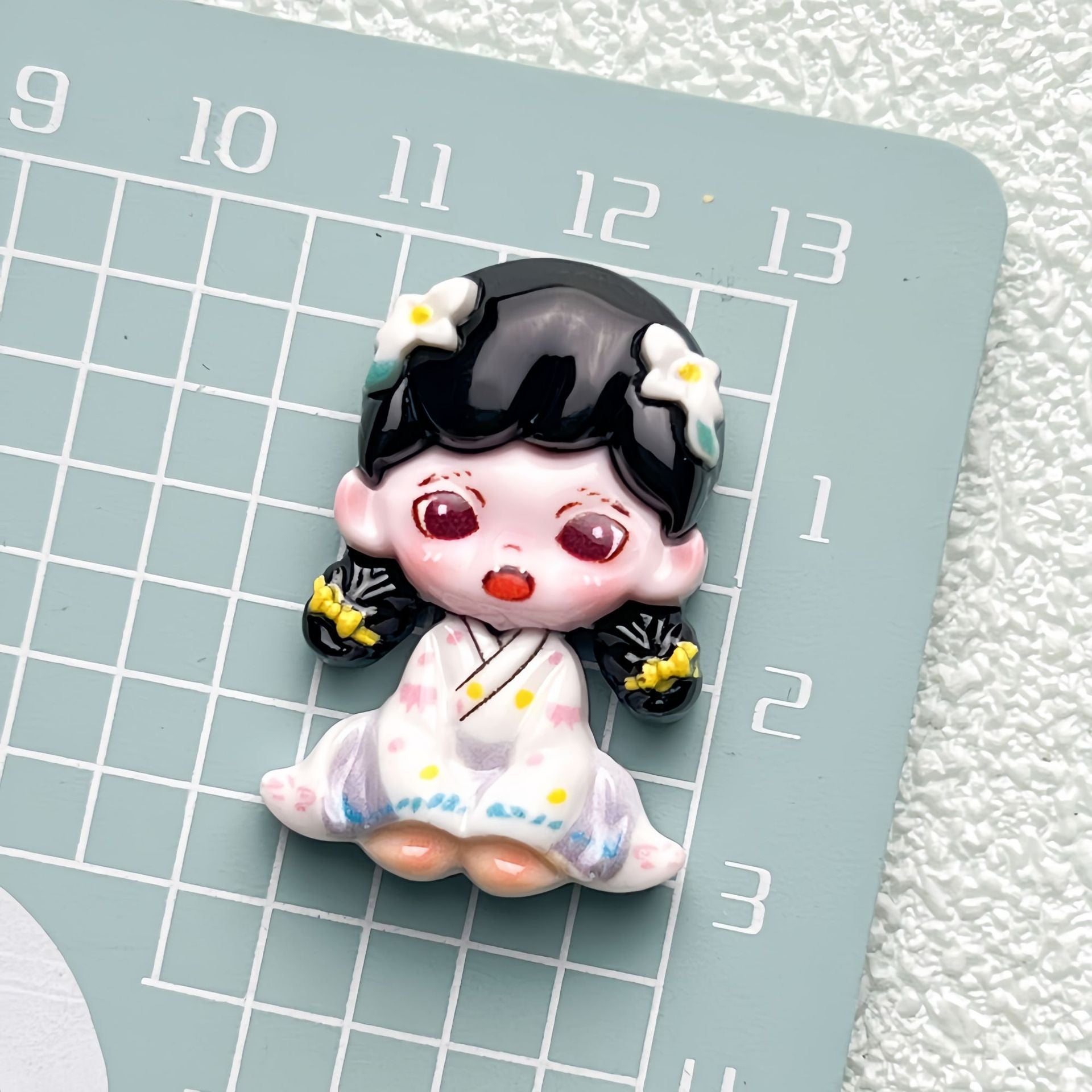 DIY  Girl Riding a Bike Charms Accessories – Customizable Phone Case, Hairpin, Fridge Magnet & Keychain Set