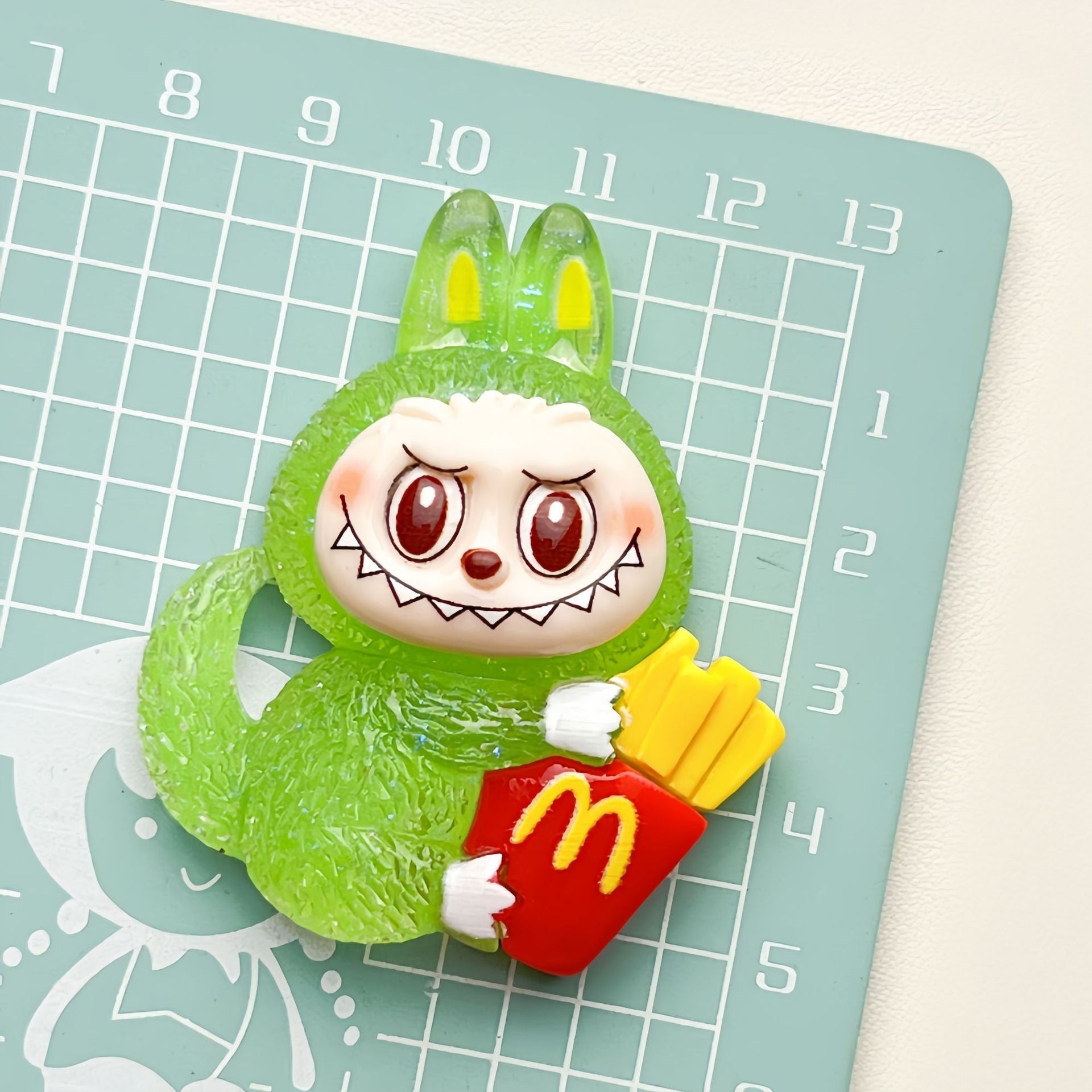 DIY Glow Large Funny Figurine Charms Accessories – Customizable Phone Case, Hairpin, Fridge Magnet & Keychain Set