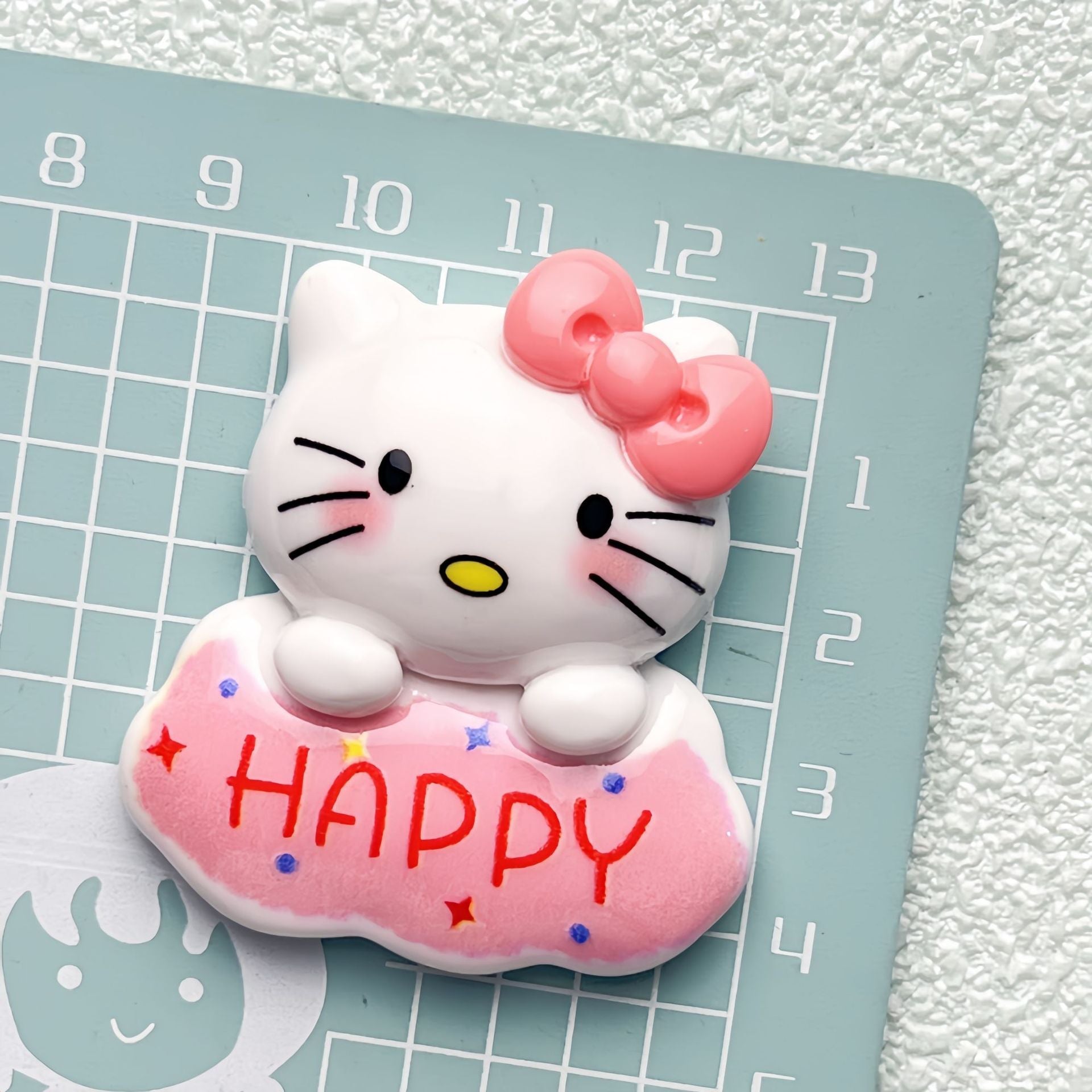 DIY Nameplate Sanrio Charms Accessories – Customizable Phone Case, Hairpin, Fridge Magnet & Keychain Set