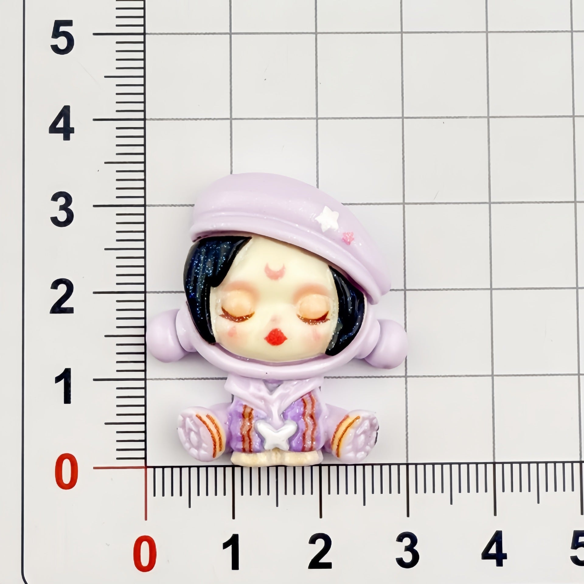 DIY  Cartoon Gradient Hat Bubble Girl Charms Accessories – Customizable Phone Case, Hairpin, Fridge Magnet & Keychain Set