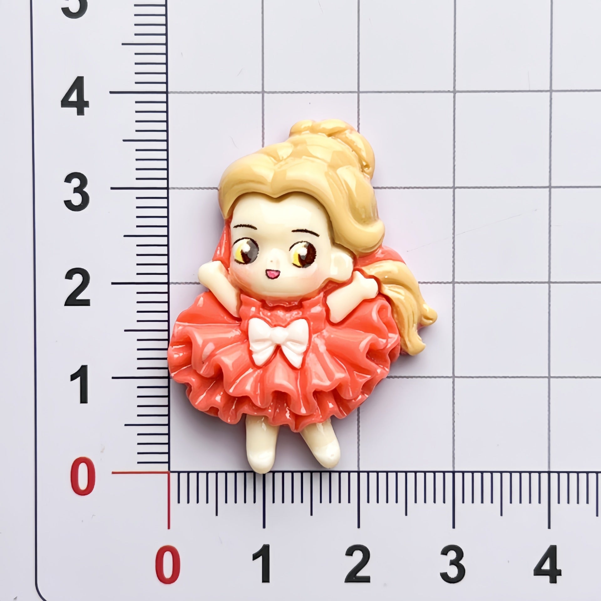 DIY Puffy Skirt for Girls Charms Accessories – Customizable Phone Case, Hairpin, Fridge Magnet & Keychain Set