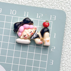 DIY Sleeping Mermaid Charms Accessories – Customizable Phone Case, Hairpin, Fridge Magnet & Keychain Set